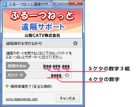 遠隔サポートご利用方法（Mac）